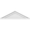 Ekena Millwork Peaked Cap Smooth Architectural Grade PVC Pediment, 24"W x 7"H x 2"P (Pitch 6/12) PEDPS024X070PKC00 - alternate 3